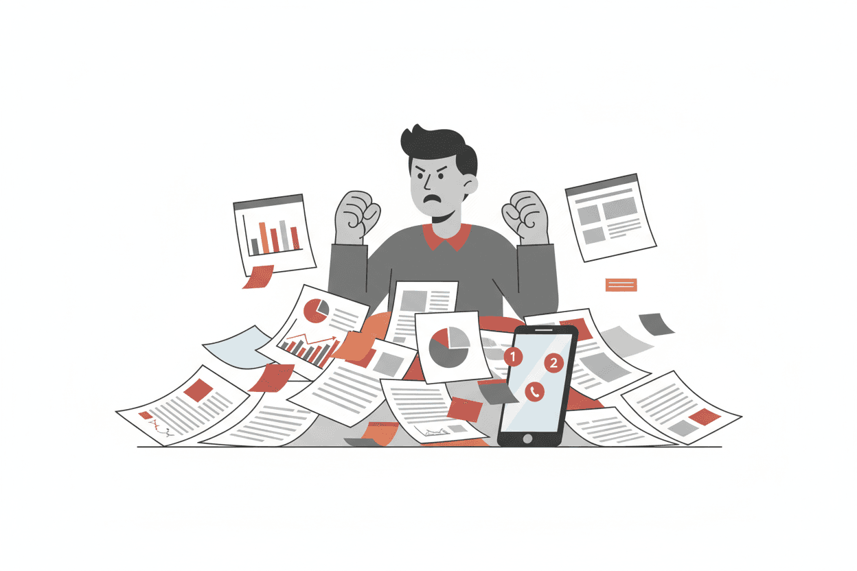 Landlord overwhelmed with paperwork and reminders